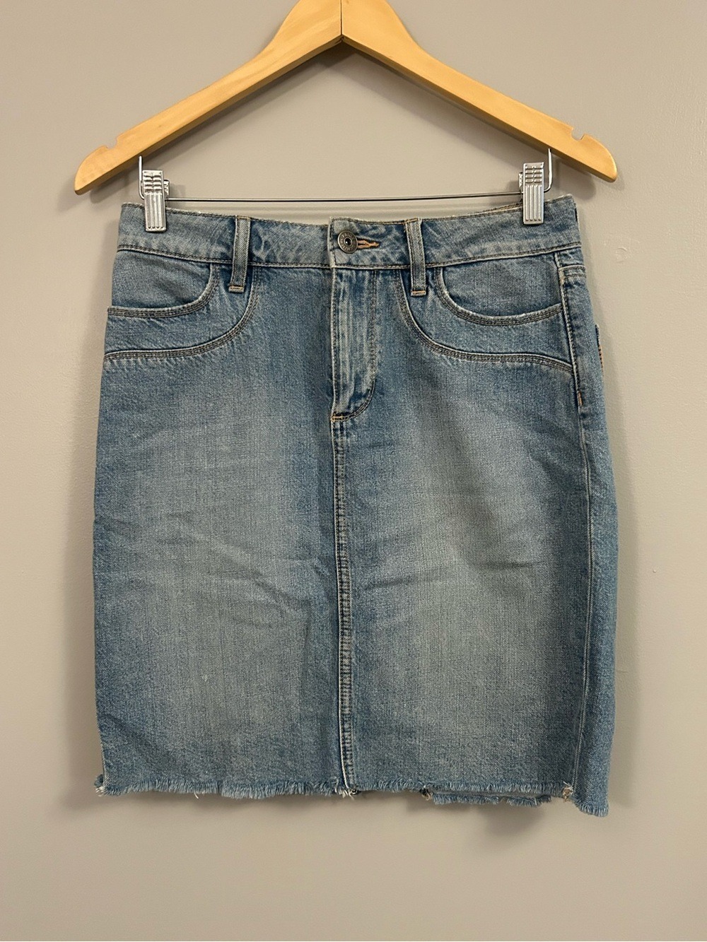 PAIGE Light Blue Denim Skirt Size 27